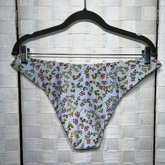 J. Crew Womens Curved Waist Cheeky Bikini Bottoms In Cloud Meadow Floral Size M - Picture 14 of 15